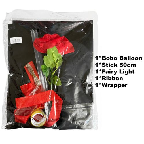 Bobo Balloon with Flower Fairy Lights and Balloon Stick