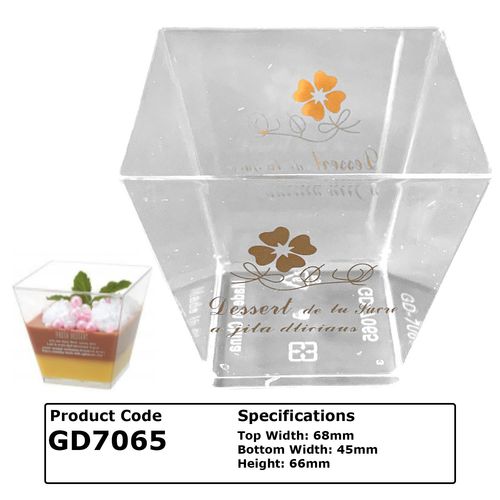 Plastic Cake Dessert Jelly Wine Cocktail Alcohol Glass Cup Container
