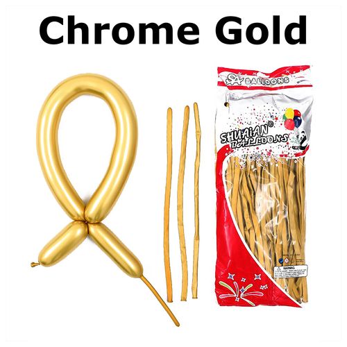 Long Chrome Balloons 100 pcs per bag 1.8g