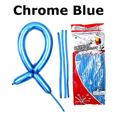 Long Chrome Balloons 100 pcs per bag 1.8g