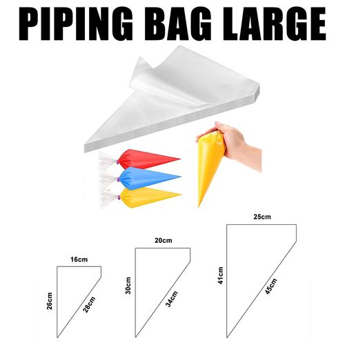 100pcs Disposable Pastry Piping Bag