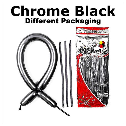 REPACKED 10pcs Long Chrome Balloons 1.8g