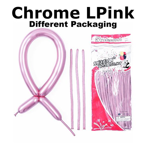 REPACKED 10pcs Long Chrome Balloons 1.8g