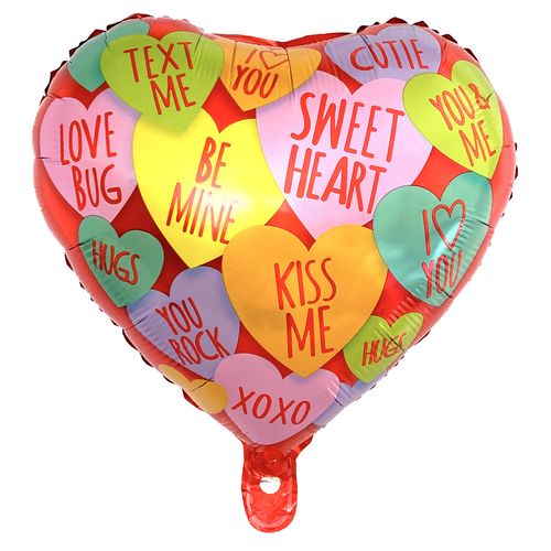 Printed ILY Foil Balloon 17 inches (loose)