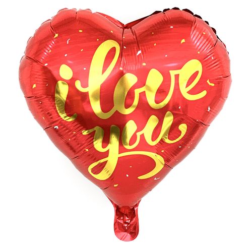 Printed ILY Foil Balloon 17 inches (loose)