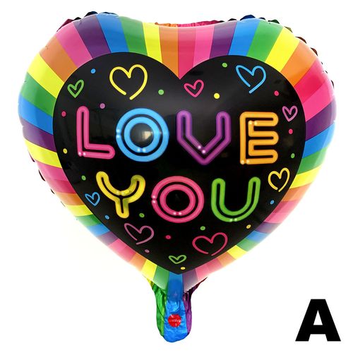 Printed ILY Foil Balloon 17 inches (loose)