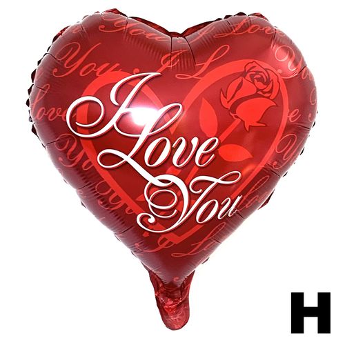 Printed ILY Foil Balloon 17 inches (loose)