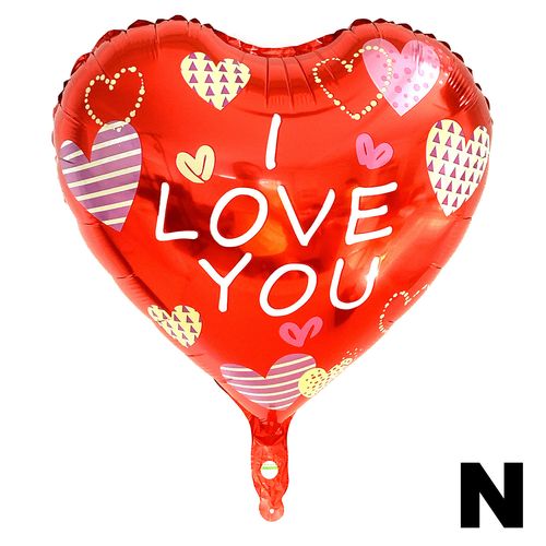 Printed ILY Foil Balloon 17 inches (loose)