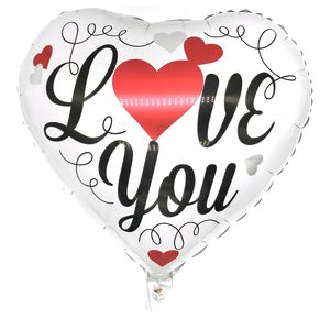 Printed ILY Foil Balloon 17 inches (loose)