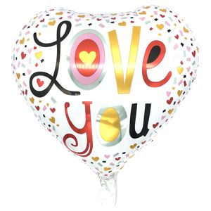 Printed ILY Foil Balloon 17 inches (loose)