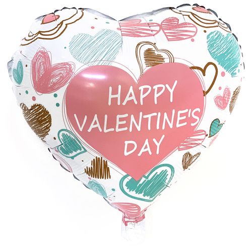 Printed ILY Foil Balloon 17 inches (loose)