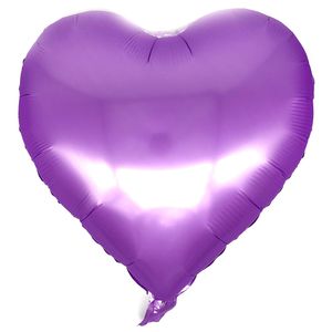 Plain Heart Foil Balloon 18 inches