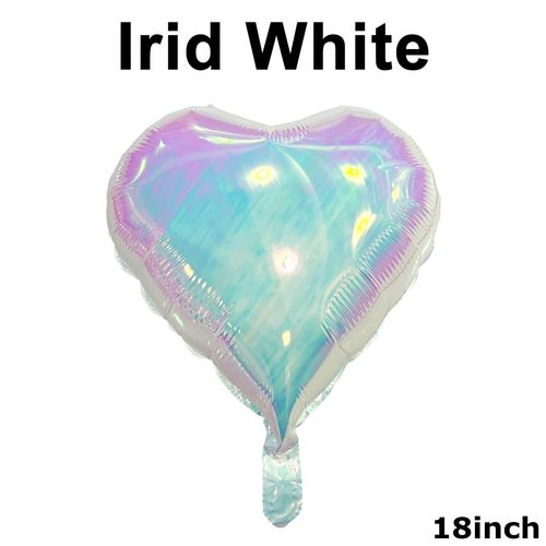 Plain Heart Foil Balloon 18 inches