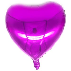 Plain Heart Foil Balloon 18 inches