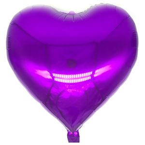 Plain Heart Foil Balloon 18 inches