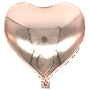Plain Heart Foil Balloon 10 inches