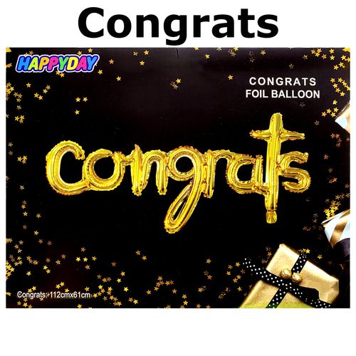 Congrats Foil Letter Balloon