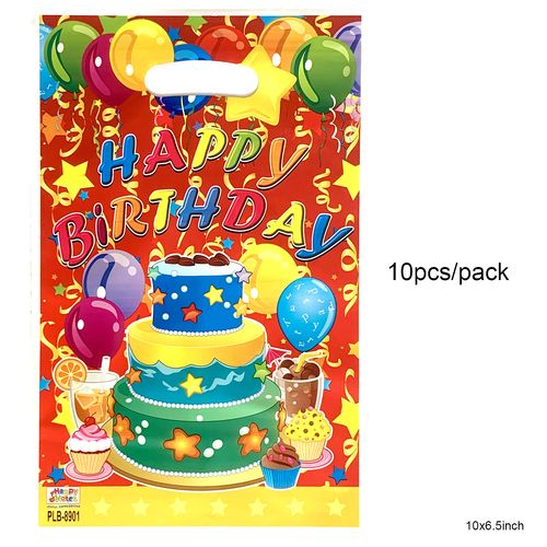 Pearly Plastic Loot Bags 10 pcs