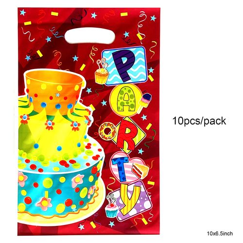 Pearly Plastic Loot Bags 10 pcs