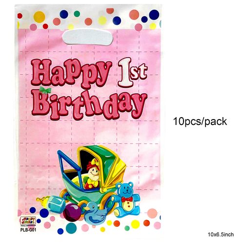 Pearly Plastic Loot Bags 10 pcs