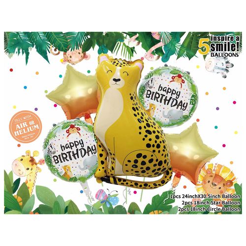 Safari Foil Balloon Set 5 pcs