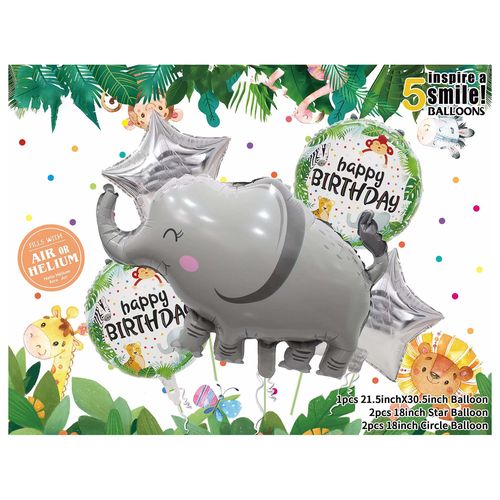 Safari Foil Balloon Set 5 pcs