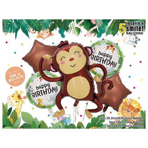 Safari Foil Balloon Set 5 pcs