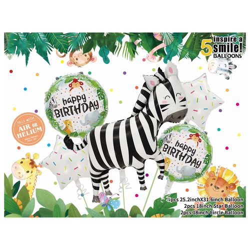 Safari Foil Balloon Set 5 pcs