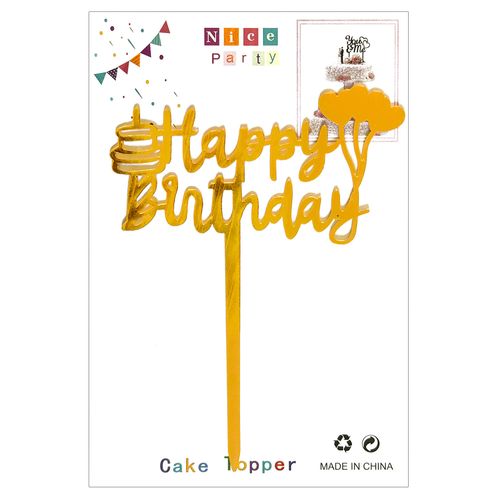 Acrylic Cake Topper 18cm