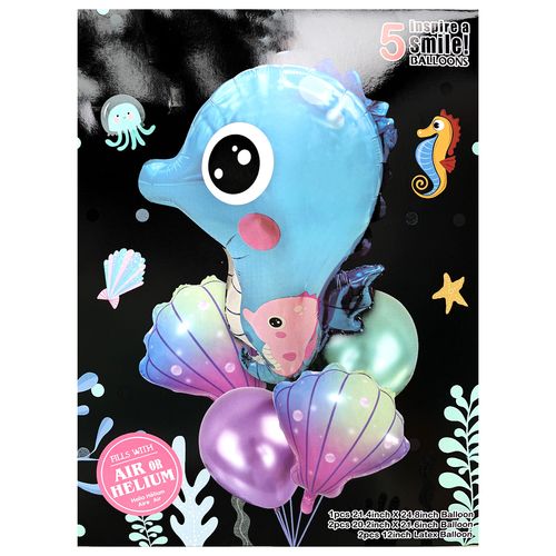 Mermaid Foil Balloon Set 5pcs