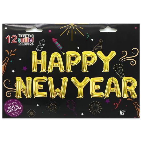 HNY Letter Foil Baloon Set 16 inches (New Year)