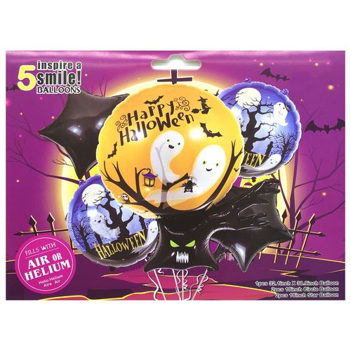 Halloween Foil Balloon Set 5pcs