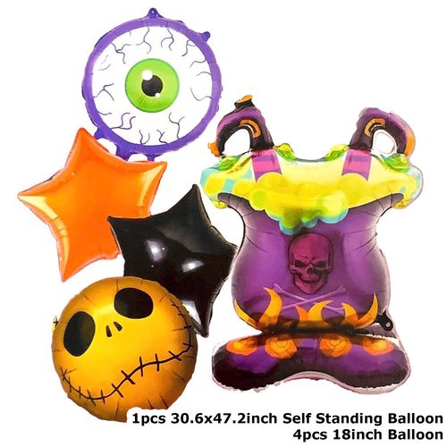 Halloween Foil Balloon Set 5pcs