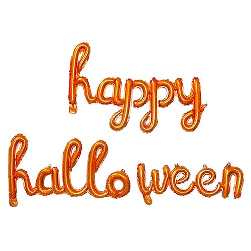 Happy Halloween Foil letter Balloon Set