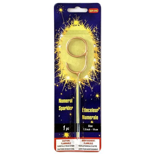 Sparkling Number Candle