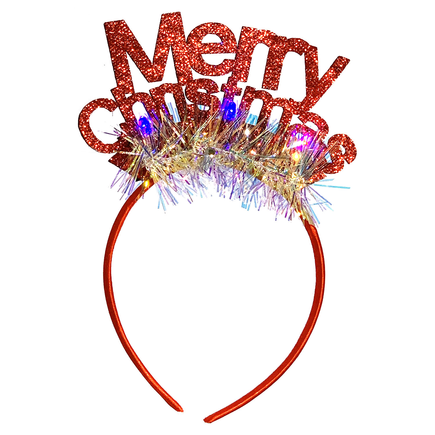 Merry Christmas Letter Headband w/ Lights