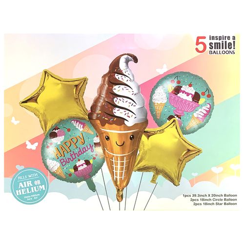 Candy Donut Ice Cream Sweets Foil Balloon Set