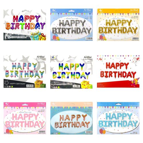 Happy Birthday Letter Balloon Set